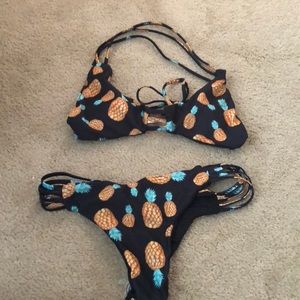 Pineapple swim suit